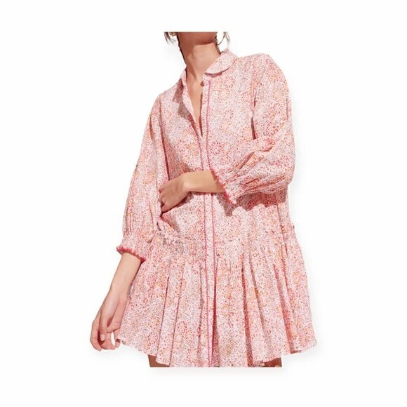 Ulla Johnson White Cotton Laurenza Blouse, puff sleeves, Size 0, New with Tag - Picture 3 of 16